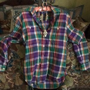 Ralph Lauren plaid shirt like new